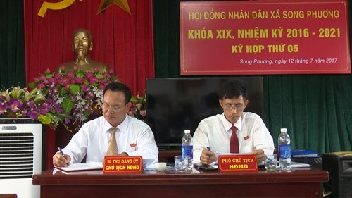 HĐND xã Song Phương, huyện Hoài Đức tổ chức kỳ họp thứ 5